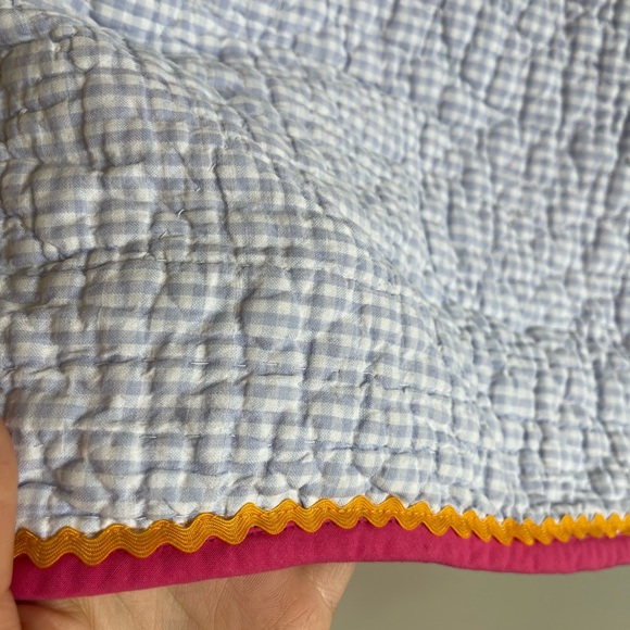 Hand-Made Quilted Gingham Vest - Picture 2 of 6